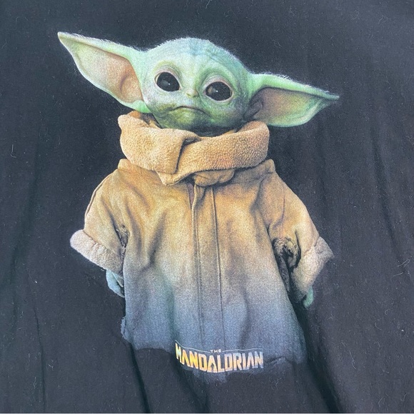 Star Wars Mandalorian Grogu Baby Yoda Black T-shirt 3XL - Picture 5 of 5